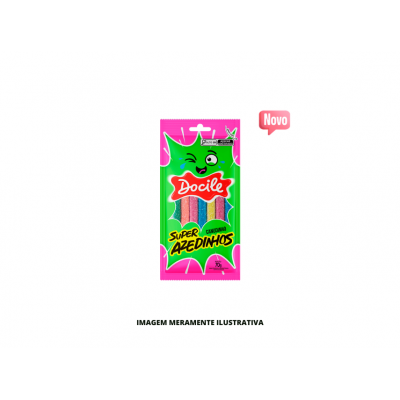 BALA GEL CANUDINHO SUPER AZEDINHO DOCILE 70G